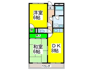 らぽ~るII【5階】の間取り