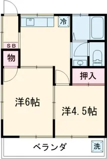 伸和荘【2階】の間取り