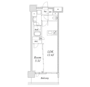 オープンレジデンシア栄【6階】の間取り