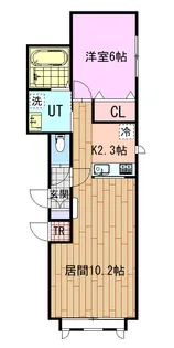 エクレールA【1階】の間取り