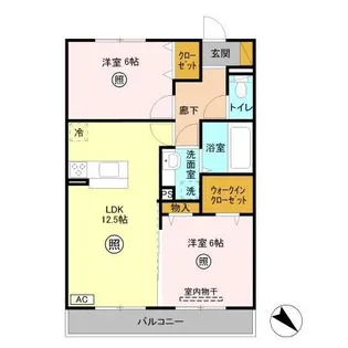 クラウン妙典【1階】の間取り