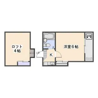 カンターレ坪井【1階】の間取り