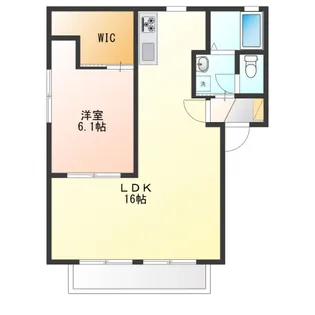 パティオリバーサイド【2階】の間取り