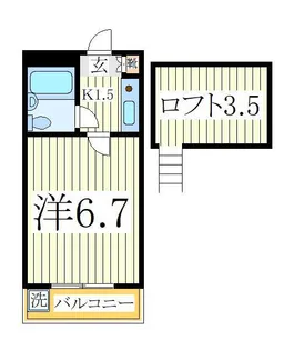ビューパレス新柏B棟【2階】の間取り