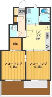 サニーコートA【1階】の間取り