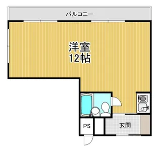 ラフォーレ甲子園【4階】の間取り