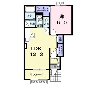 ノース グリーン【1階】の間取り