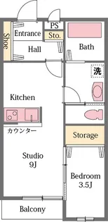 ミレイ【2階】の間取り