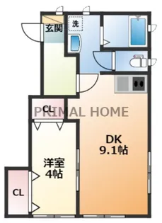 スペランツァ白楽【1階】の間取り