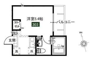 メルディア羽沢横浜国大【3階】の間取り