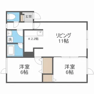パーセルN14【3階】の間取り