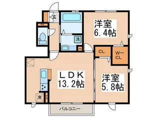 patte de lapin【1階】の間取り