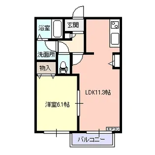 レガート下条 C棟【2階】の間取り
