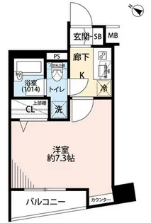 プレールドゥーク水天宮【10階】の間取り