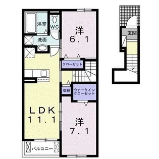 スリザリンI【2階】の間取り