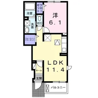スカースデール II【1階】の間取り