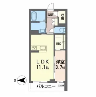 クオリスタ長町【2階】の間取り