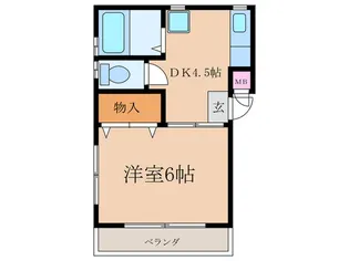 信濃第1ビル【2階】の間取り