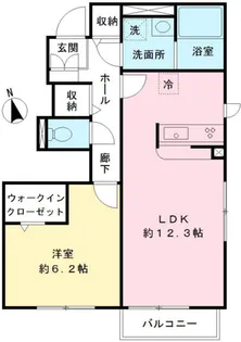 アムールI【1階】の間取り