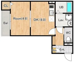 アウレリオ東千葉【2階】の間取り