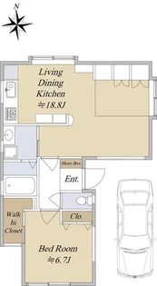 外山ビルアネックス【1階】の間取り