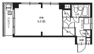 ペガサスマンション恵比寿【5階】の間取り