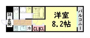 サムティ中之島WEST【2階】の間取り