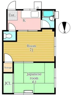 ハイツカトー【3階】の間取り
