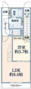 リヴェール八乙女II【1階】の間取り