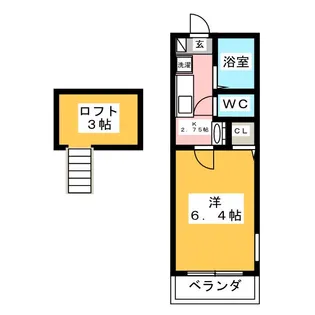 カストル平間【2階】の間取り