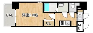 エス・キュート尼崎【6階】の間取り