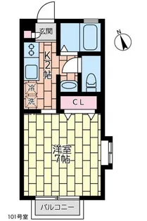 ラフィネ自由が丘【1階】の間取り