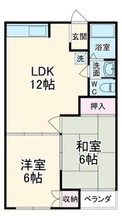 サウスコーポ豊田【1階】の間取り