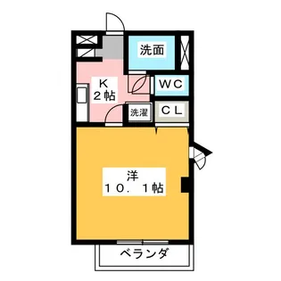 MITTE枇杷島【2階】の間取り