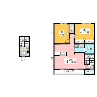 LA VENERE【2階】の間取り