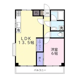 ロイヤルパレスふじみ野【1階】の間取り