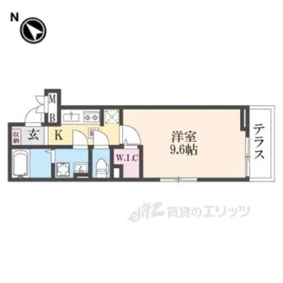 ヒカルサ枚方村野高見台【1階】の間取り