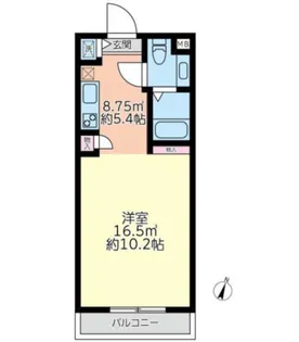 グレイシャスハシモト【3階】の間取り