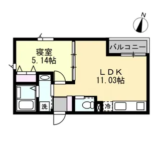 ANQI神宮前【1階】の間取り