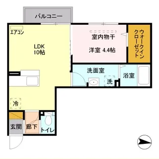 セイチ上近江【1階】の間取り