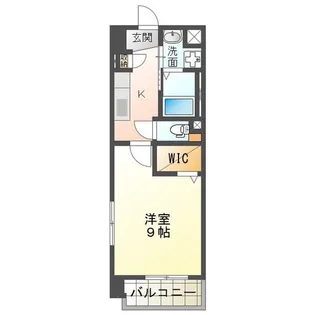 K Smart HISAI【9階】の間取り