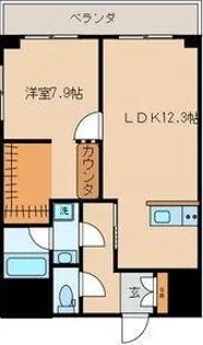シルキーハイツ九段南二号館【8階】の間取り