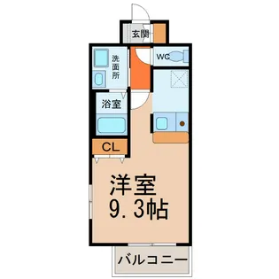 ライジングコート名古屋駅南【3階】の間取り