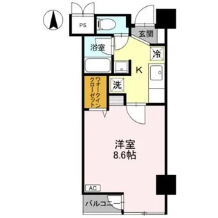エクセル万代【4階】の間取り