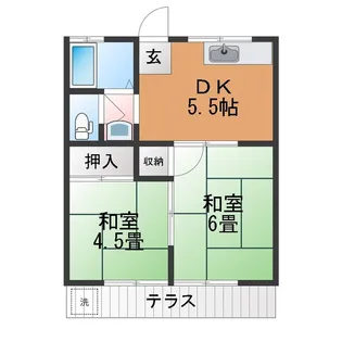 サニーハウス【2階】の間取り
