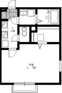 メゾン・ド・クーザ【1階】の間取り