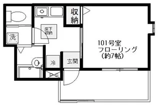 メゾンラルジュ【1階】の間取り