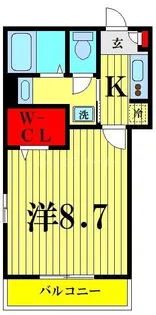 エーデルハイム旭【1階】の間取り
