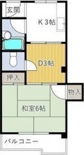 正雀プラザ【5階】の間取り