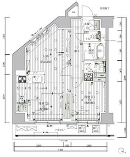 メインステージ北千住VII【10階】の間取り